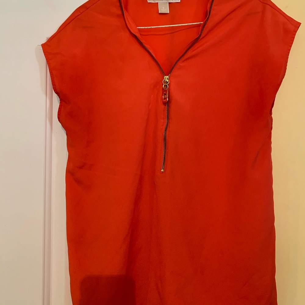 Michael Kors‎ beautiful sleeveless zipper blouse